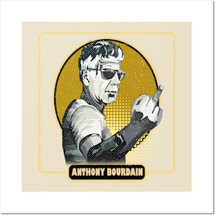 anthony bourdain #23 oncolor Posters and Art